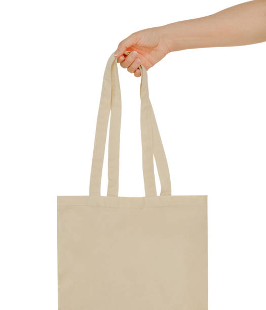 istock Hand and Reusable Bag Isolated on White Background. 2161130582