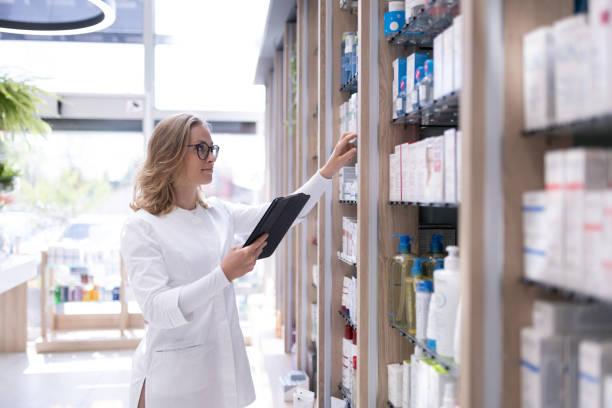 istock Portrait of a pharmacist in a pharmacy 2161133580