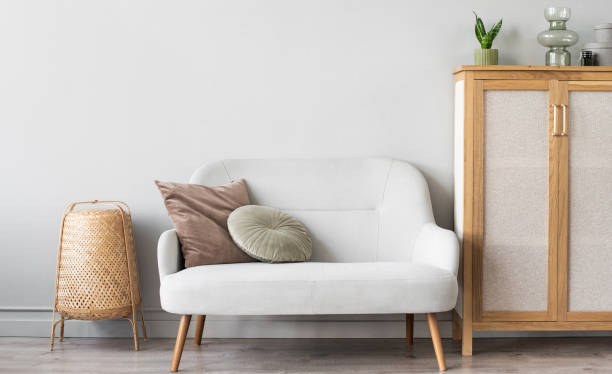 istock Modern interior design. Sofa in a living room 2161135378