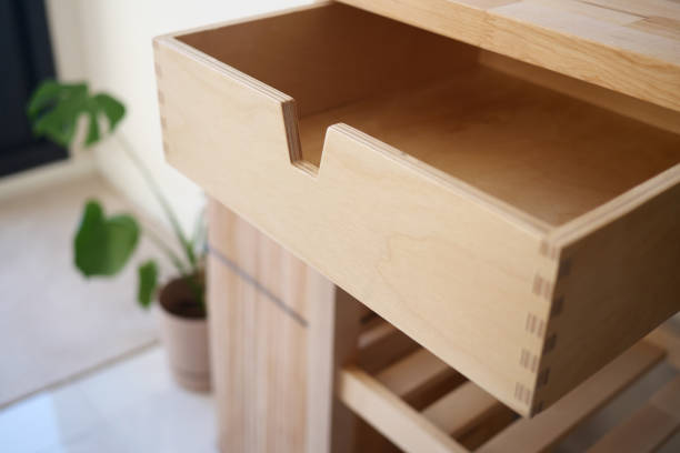 istock top view of a opened empty drawer 2161140154