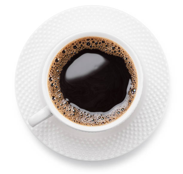 istock Cup of coffee isolated on white background. 2161140749