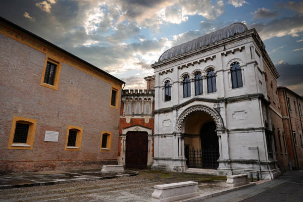 Glimpse of ancient buildings near the Basilica of Saint Anthony of Padua - Italy.
