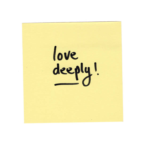 istock sticky note with inspirational motivation quote, handwritten, white background 2161154331