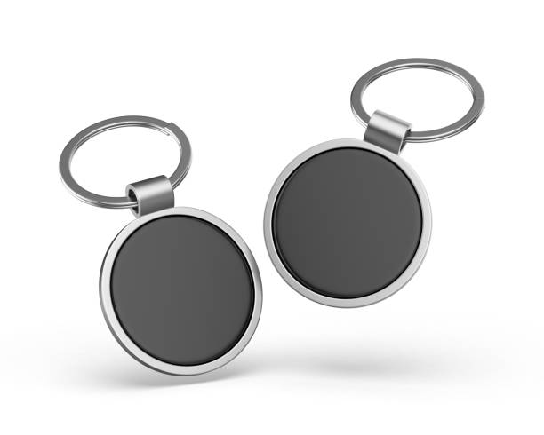 istock Blank Metal, Key Ring, Silver, Cut Out, Luggage Tag. 2161156975