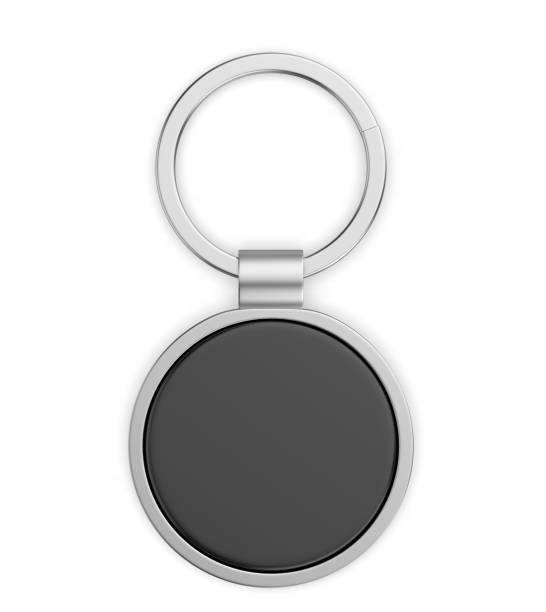 istock Blank Metal, Key Ring, Silver, Cut Out, Luggage Tag. 2161156980