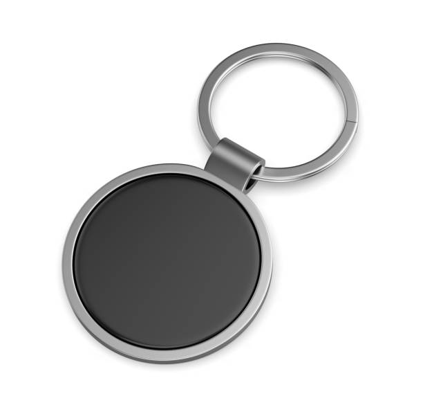 istock Blank Metal, Key Ring, Silver, Cut Out, Luggage Tag. 2161156983
