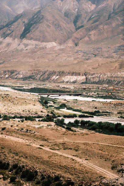 istock Wide aerial view of ghost town 2161157294