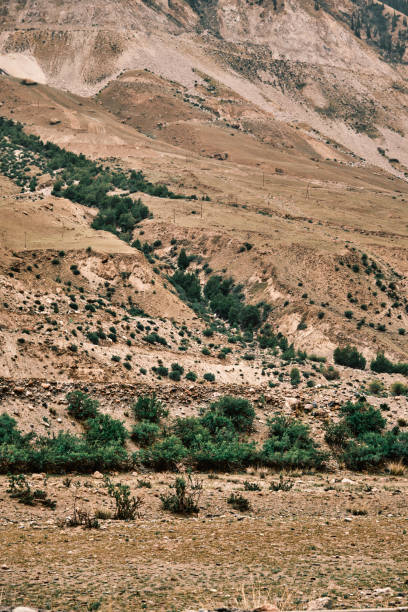 istock Sweeping view of a mountain desert area with muted colors 2161157368
