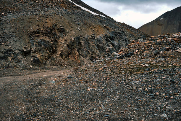 istock Peaks of mountain pass in June 2161158291