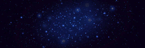 istock Realistic glow of the starry sky, Starry nights with bright sparkles. 2161166723