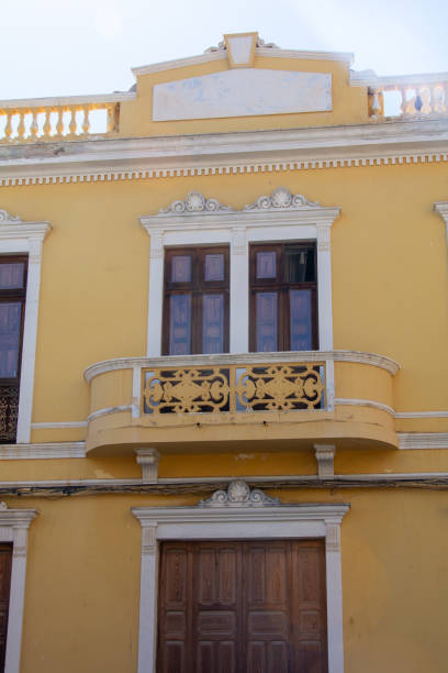 istock Old yellow house in a Spanish town 2161168419
