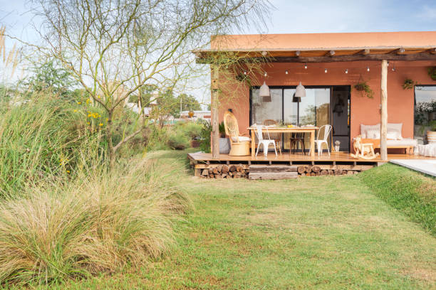 istock Wild country house garden. 2161168427