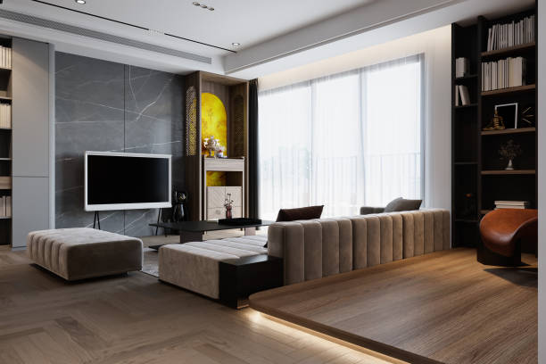 istock A large window with white curtain in a Modern Living room 2161171227