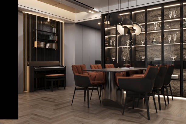istock Excellent interior with Modern and luxurious stuff in the modern home, 3D rendering 2161174680