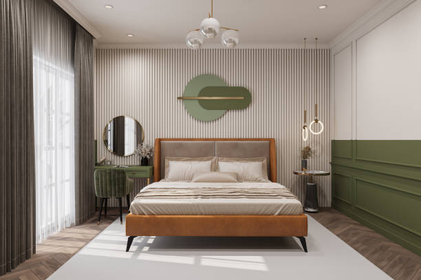 istock Sunlight entry in the modern contemporary bedroom, 3D rendering 2161175146