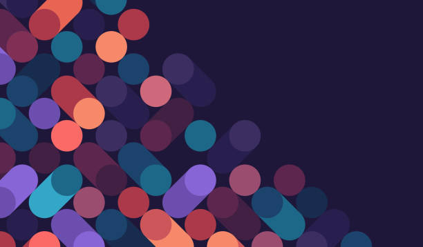 Modern Data Node Digital Abstract Pixel Background Modern data node digital grid matrix abstract technology pixel background. evolve concept stock illustrations