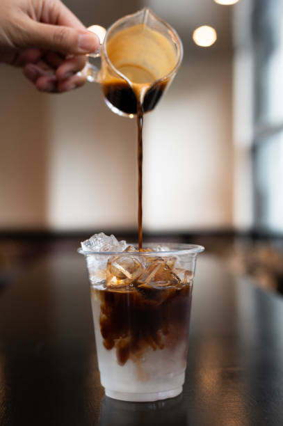 istock Glass of coffee on the table 2161179510