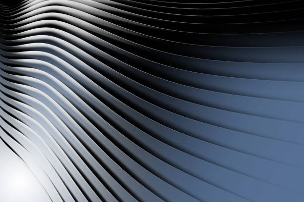 istock Background graphics, abstract light, blue, purple, gray abstraction, wavy lines, curves, geometry. 2161179895