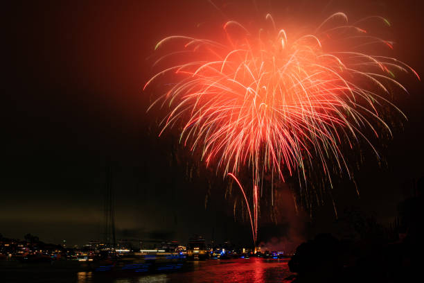 istock Fireworks over Marina del Rey for July 4th. 2161189094