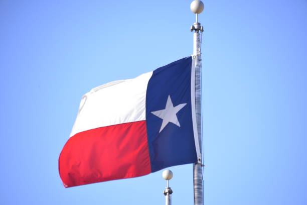 istock Large Texas Flag Waving In The Wind 2161191837