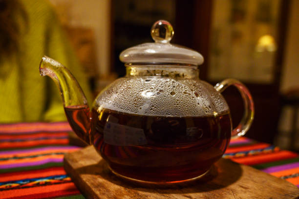 istock glass teapot with infusion 2161198180