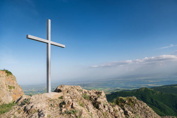istock Cross sits on the mountaintop in georgia 2161199103