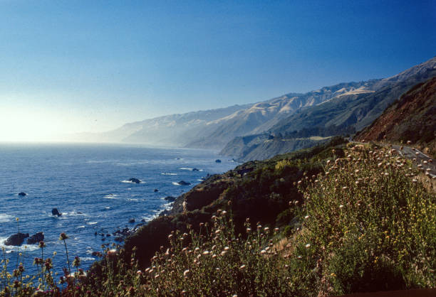 California Big Sur - Hazy View - 1978. Scanned from Kodachrome 25 slide.