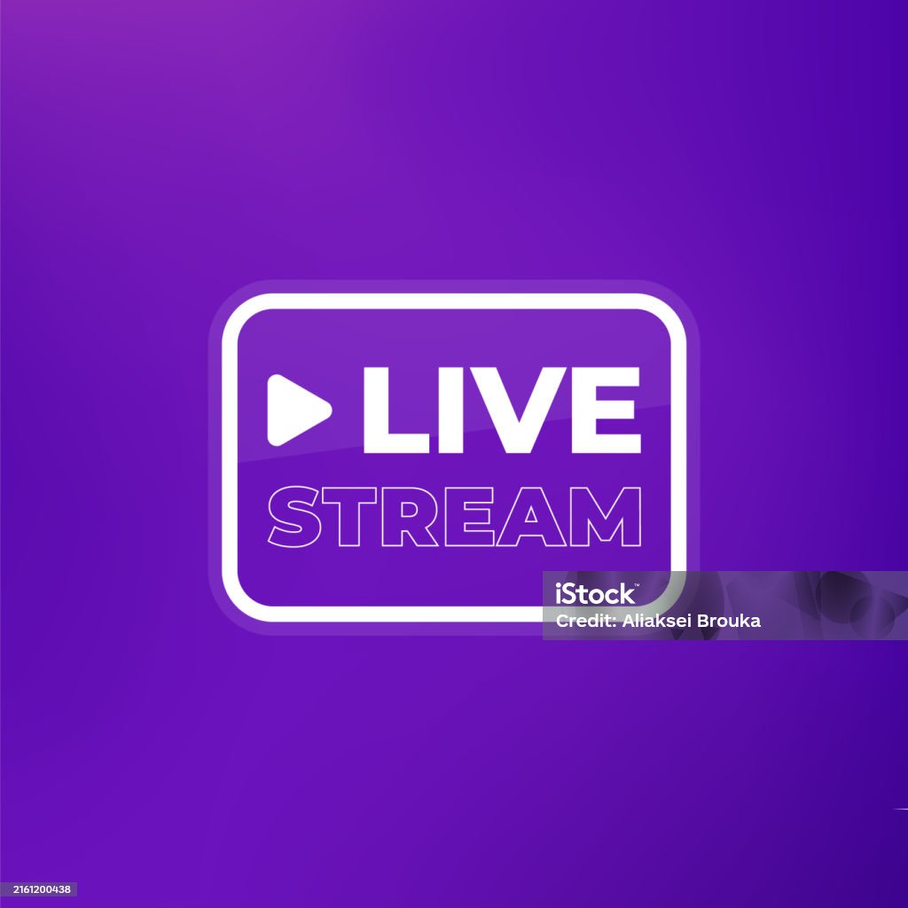 System Live Vector Live Stream Vector Design For Web Stock Illustration - Download Image ...