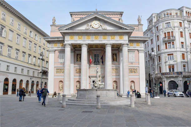 Trieste, Italy - April 5th 2024. Photo was taken during touristic visit of Trieste city
