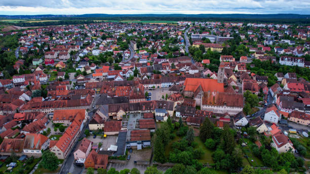 istock Aerial view around the city Langenzenn 2161204921