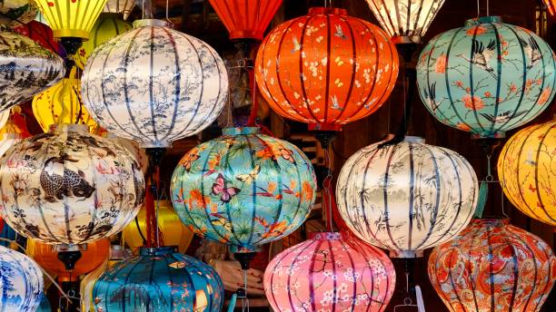 istock Asian lantern, colorful lamps 2161206216