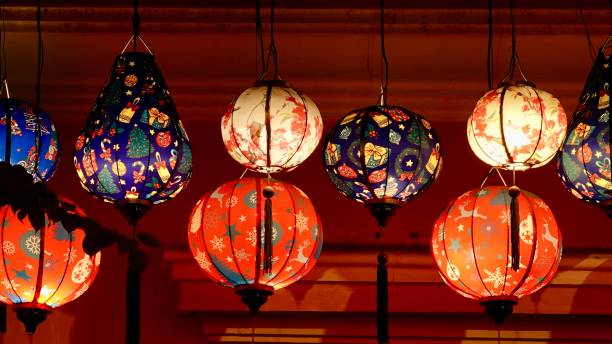 istock Asian lantern, colorful lamps 2161207231