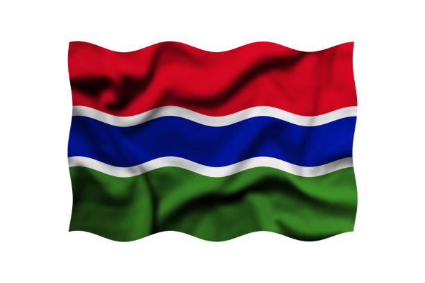 Gambia Flag.