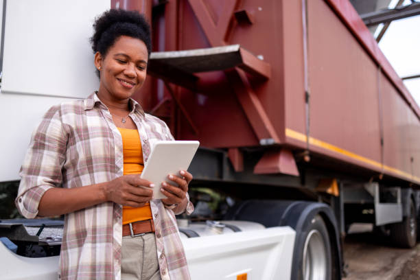 istock Smiling truck driver 2161215656