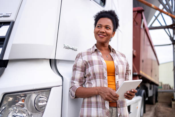 istock Smiling truck driver 2161215750