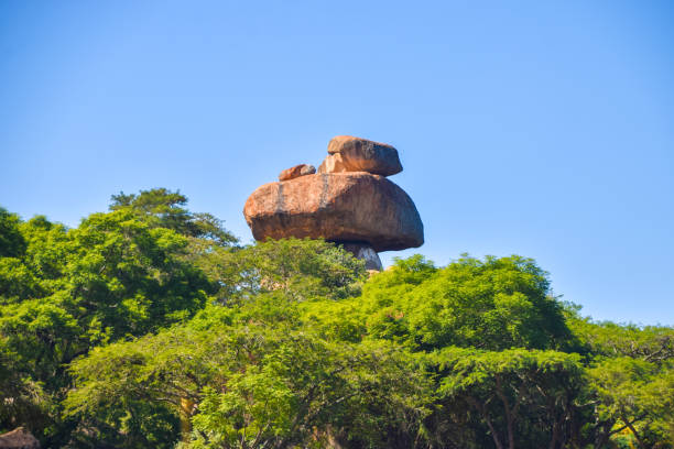 istock African landscape with natural balancing rocks 2161219720
