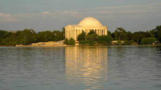 istock Titdal basisn and Jefferson memorial from Washington dc 2161219784