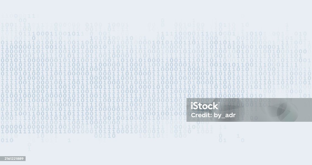 Simple Binary Code Background Vector Pattern Stock Illustration ...