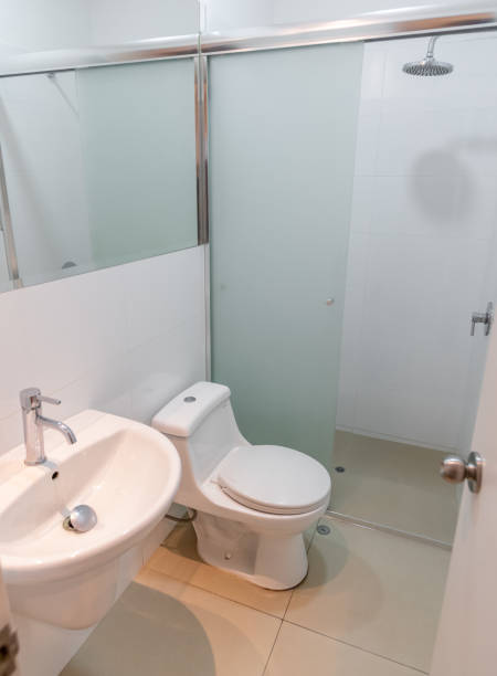 istock full bathroom with toilet and shower 2161222918