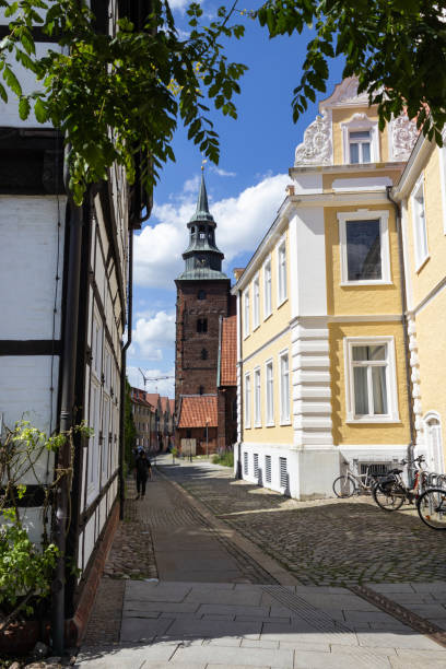 istock Ritterstrasse and Saint Johns church, Verden (Aller), Germany 2161228294