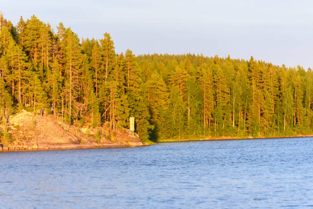 Lake at sunset