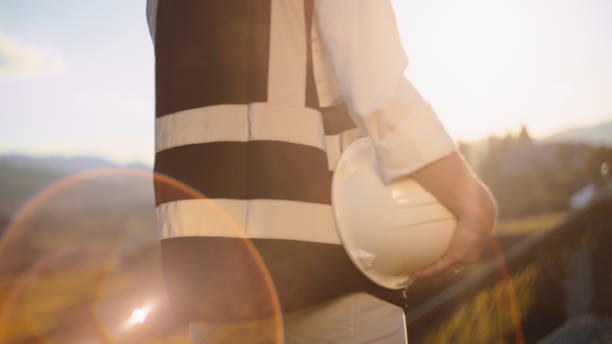 istock Cheerful Female Engineer at Solar Power Plant 2161231174
