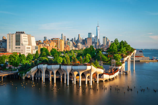 istock Little Island over the Hudson River at dusk 2161231324