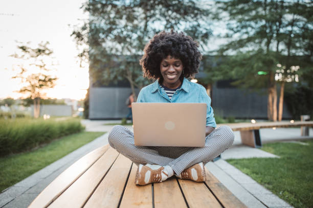 istock Freelance worker in the city 2161232412