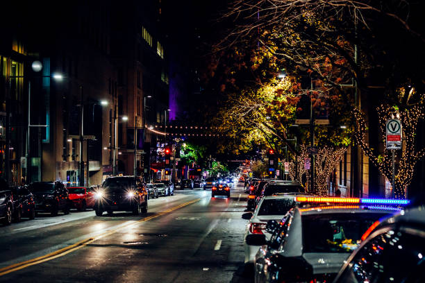 istock City downtown by night - Dallas, Texas 2161242392