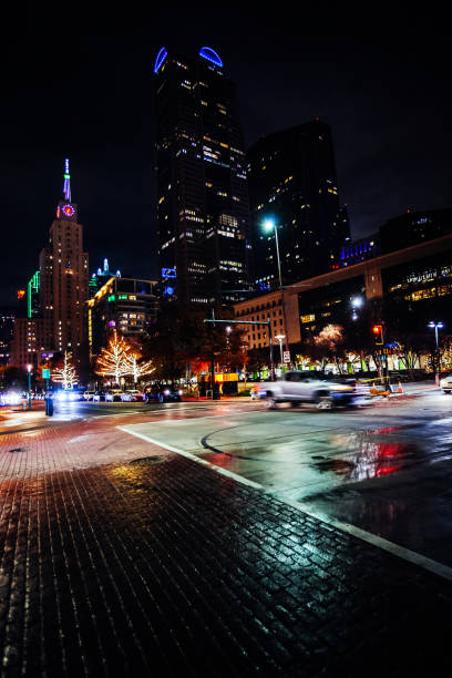 istock City downtown by night - Dallas, Texas 2161242393