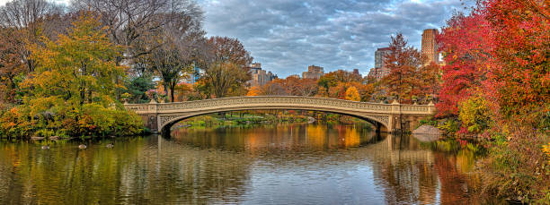 istock Bow bridge, in late autumn 2161250957
