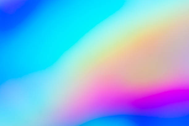 istock Abstract blur holographic rainbow foil iridescent background 2161251536
