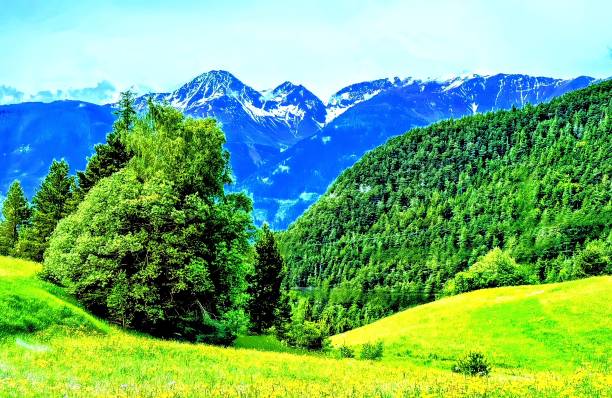 The beauty of the hills and countryside
