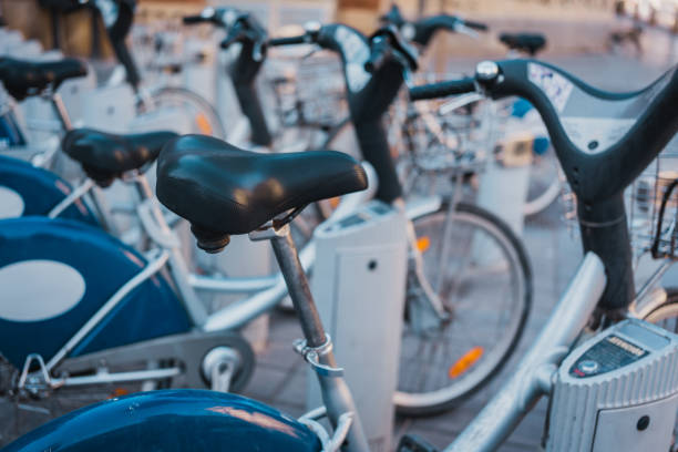 istock Bicycle Sharing Station in City 2161258590